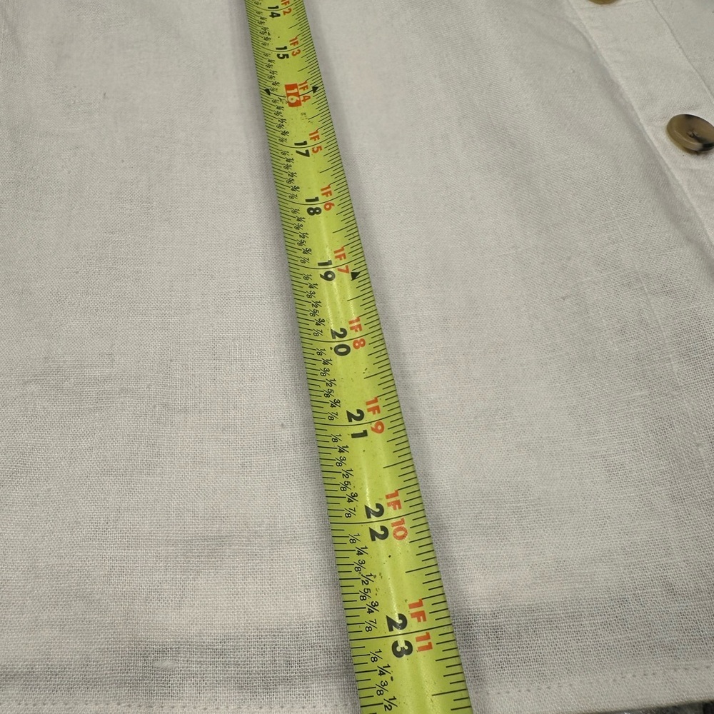 J. Crew White Button-Front Ruffle Blouse - Picture 3 of 8